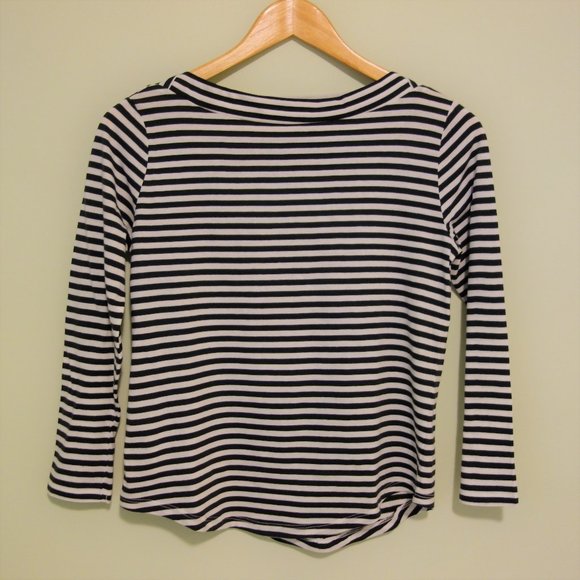 NWOT MANGO Organic Cotton Striped Shirt - Picture 1 of 7